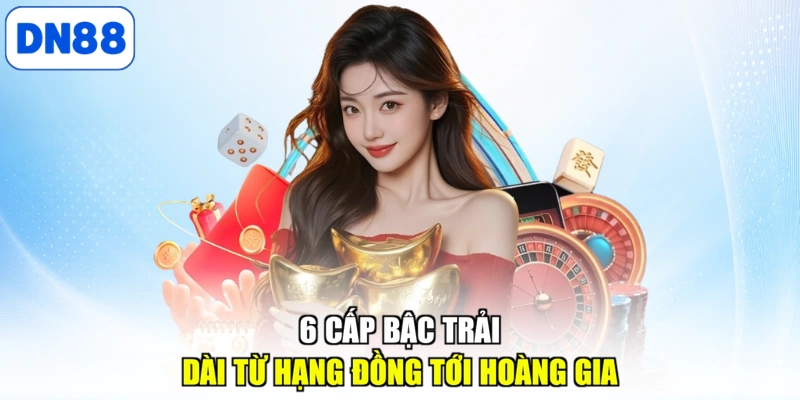 6 cấp bậc trải dài từ hạng Đồng tới Hoàng Gia