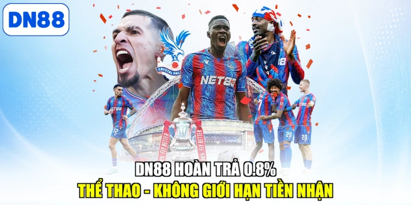 DN88 hoàn trả 0.8% thể thao