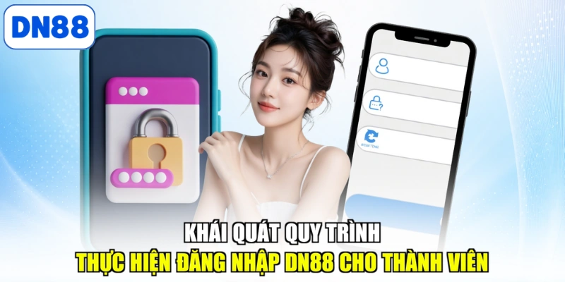 Khái quát quy trình thực hiện đăng nhập DN88 cho thành viên